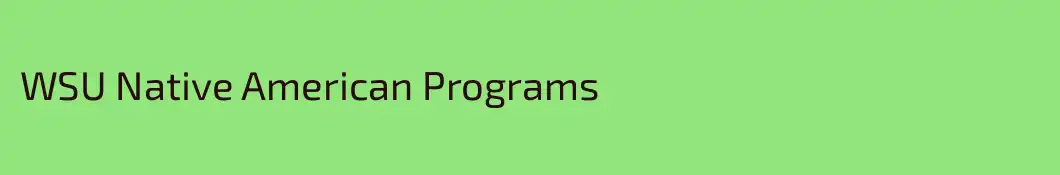 WSU Native American Programs